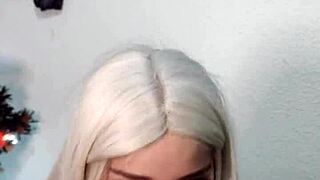 wellington explodes in witch's mouth from intense deepthroat blowjob