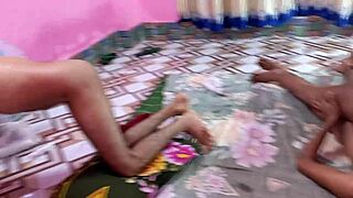 Cute Brunette GIRL Hard Fucked By TWO GUYS Facial With Hanif Popy Khatun Manik Mia