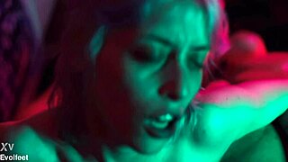 You into gagging on toes before intense bisexual footjob threesome fuck?