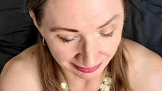 whoa stumbled into the wrong room caught milf's secret glance now she's riding pov with big natural tits bouncing homemade