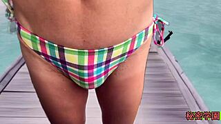 did you masturbate in that sexy bikini handjob till ejaculation pervert?