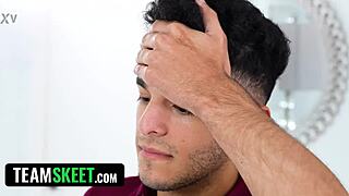 Bully turns teen into bitch trading stepbrother safety for rough gangbang submission and creampie