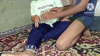 step sister tempts step brother into secret bedroom fun