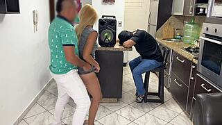 i lent girlfriend to friend for dance but he rubbed cock on her