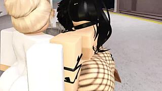 blonde brunette naughty friends grope then ride cock hard