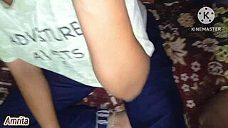 step sister tempts step brother into secret bedroom fun