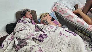 stepmom takes over big bro's spot to fuck and breed on the bed 😈🍑🔥