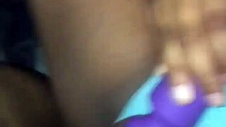 god his thick cock made my juicy latina pussy squirt while i buzzed my vibrator wet