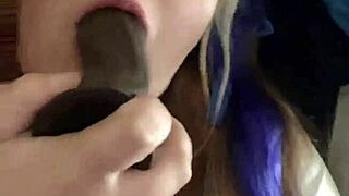 damn this kandy bbw wife with huge tits deepthroats monster bbc like a total whore 😍🍆💦