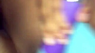 god his thick cock made my juicy latina pussy squirt while i buzzed my vibrator wet