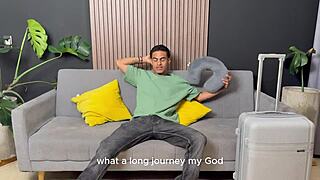 curvy latina with huge round tits shocks stepbrother by taking his hard cock in her tight pussy