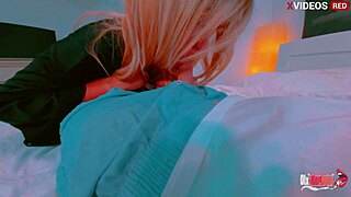 Blonde Milf's Big Tits Bounce in Rough Passionate Anal Creampie