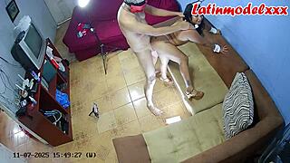 a cuckold couple's homemade vid of hotwife's lingerie assfucking quickie