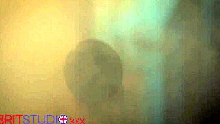 Girl rams huge dildo deep in forest pussy