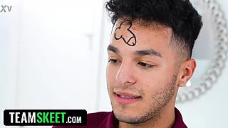 Bully turns teen into bitch trading stepbrother safety for rough gangbang submission and creampie