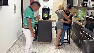 i lent girlfriend to friend for dance but he rubbed cock on her