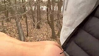 i strip naked flashin my big tits n get fucked deep in forest