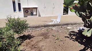 hot italian wife gets railed hard behind olive tree 😈💦 cum hear her moan in italian!