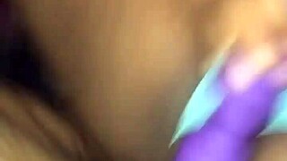 god his thick cock made my juicy latina pussy squirt while i buzzed my vibrator wet