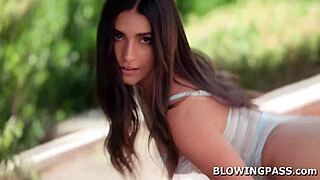 latina girlfriend chokes on monster cock face fuck! wanna see her gag?