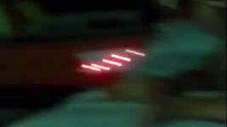 Karina loses control exploding on two young studs' throbbing cocks