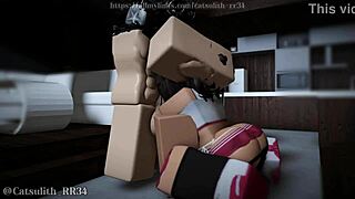 Cheerleader bends over for rough creampie after closing