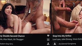 Olivia Jay flashes tits caught then fucked hard doggystyle