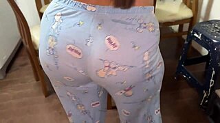 Curvy Latina homemade first-timer shakes huge ass begging for more cock