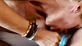 in this accidental homemade pov, she films herself fucking a dildo before taking cock deep in her mouth