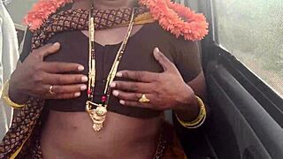 i'm so horny stepmom... lets fuck in car with dirty telugu talk huh