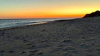 wanna see this big ass blonde in thong at beach yoga party?