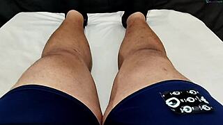 Caught wife using toy to masturbate over tiny dick but she sucks it good and craves cum