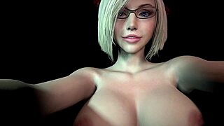 Hailey's Big Tits Bounce in Cowgirl Jerk Off Ride