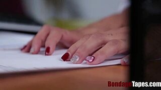 hey boss ties up dakota vixin for kinky office bdsm fuck and spanking