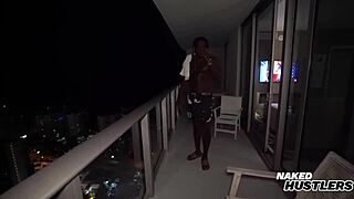 My stepbrother's big booty latina girlfriend deepthroats my cock so sloppy wet outdoors.