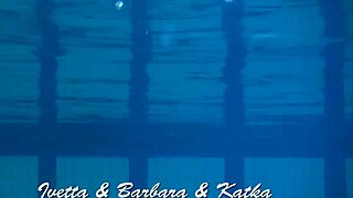 ivetta katka barbara dive into hot underwater pussy play