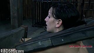 Electro shocks punish bound slave in intense bdsm torment session!