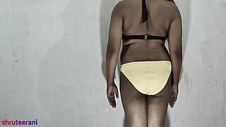 indian shemale crossdresses in lime bikini, part 2?