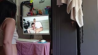 pov: this horny colombian milf craves my huge cock so bad 🔥 she pulls it out and rides! 😈