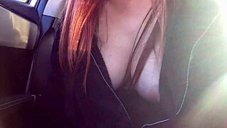 artemisia love teases big tits in car 🔥😍