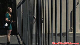 feel the sting as bdsm sub's g-string whips echo in tied-up torment