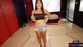 Hey, this big natural tits BBW Thai amateur sucks cock then gets fucked hard.