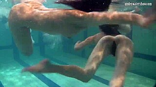 ivetta katka barbara dive into hot underwater pussy play