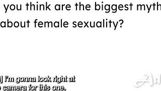 anna claire shares her thoughts in interview then dives into solo masturbation bliss