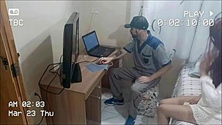 safada housewife sucks redhead uniform cock cum on fat ass