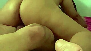 Curvy Ebony Bunny Rides COCK Till Neighbors Interrupt!