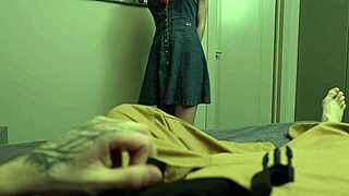 Redhead Nanny Lifts Skirt For Cash Then Gets Pussy Fucked Doggystyle Rough!