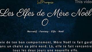 French Christmas elves whisper dirty talk in audio porn holiday fantasy