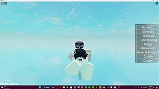 Deleg pounds tight femboy ass then cums on cheeks in Roblox