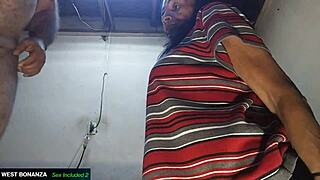 lupita works hard sucking cock for her second mouthful cum load